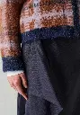 Gilet femme zippé jacquard chaud