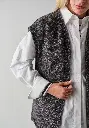 Veste longue sans manches laine et yack femme