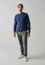 Pull homme col rond laine et cachemire coupe droite