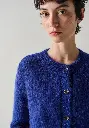 Cardigan femme en mohair de chevreau des Pyrénées col rond