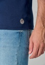 T-shirt homme en coton biologique made in France couleur bleu marine