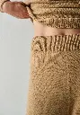 Pantalon femme en mérinos et alpaga ceinture élastique
