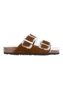Sandales femme fourrées laine naturelle
