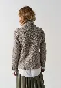 Gilet femme zippé yack couleur beige