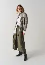 Gilet femme 2 poches en laine couleur beige naturel
