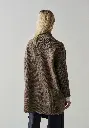 Gilet long femme en yack et laine couleur camel