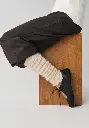 Jambières femme en laine mohair couleur crème