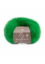 Pelote de laine mohair de chevreau et soie fabrication française vert
