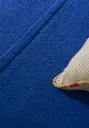 Couverture chaude et légère en mérinos couleur bleu