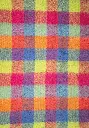 Plaid à carreaux en mohair et mérinos couleurs vives