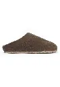 Sabots suédine fourrés en laine pour homme couleur marron