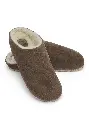 Sabots cuir suèdé fourrés en laine pour homme