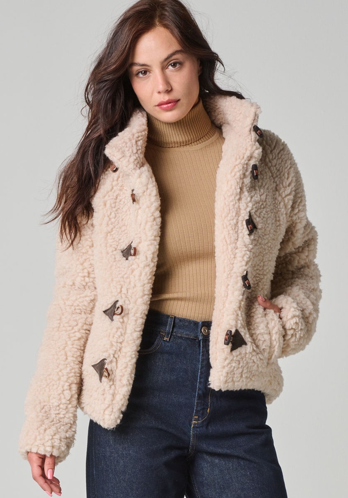 Veste femme en laine naturelle doublure en soie
