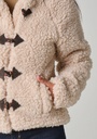 Veste femme en laine avec poches plaquées fabrication française