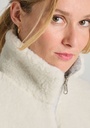 Gilet femme laine naturelle réversible fermeture zippée