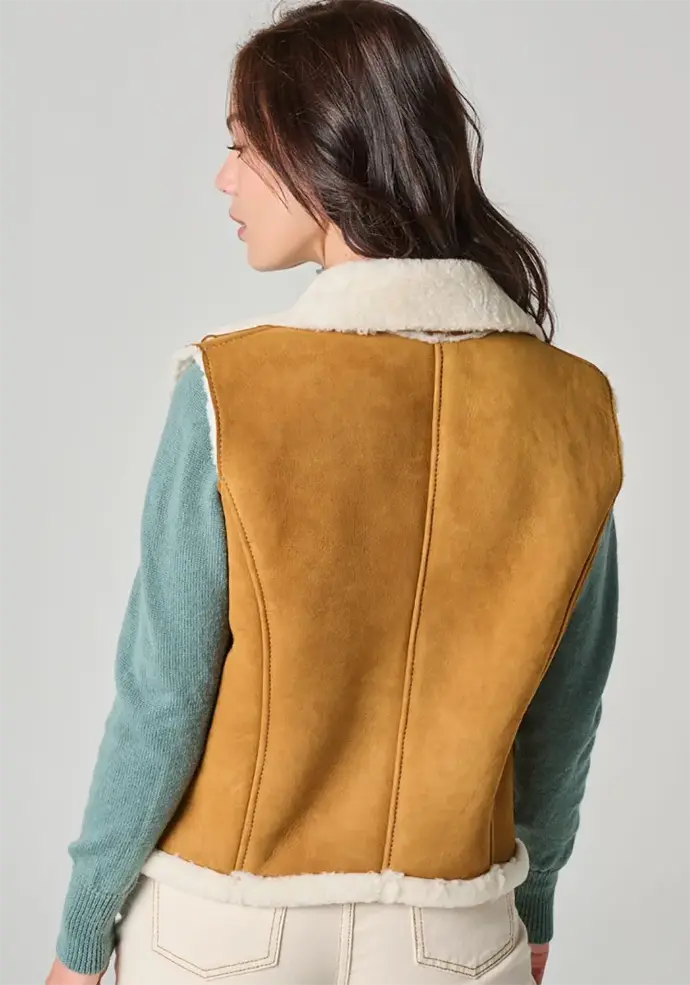 gilet femme peau de mouton