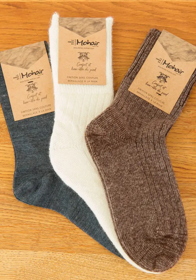 Chaussettes mixtes en laine de yack