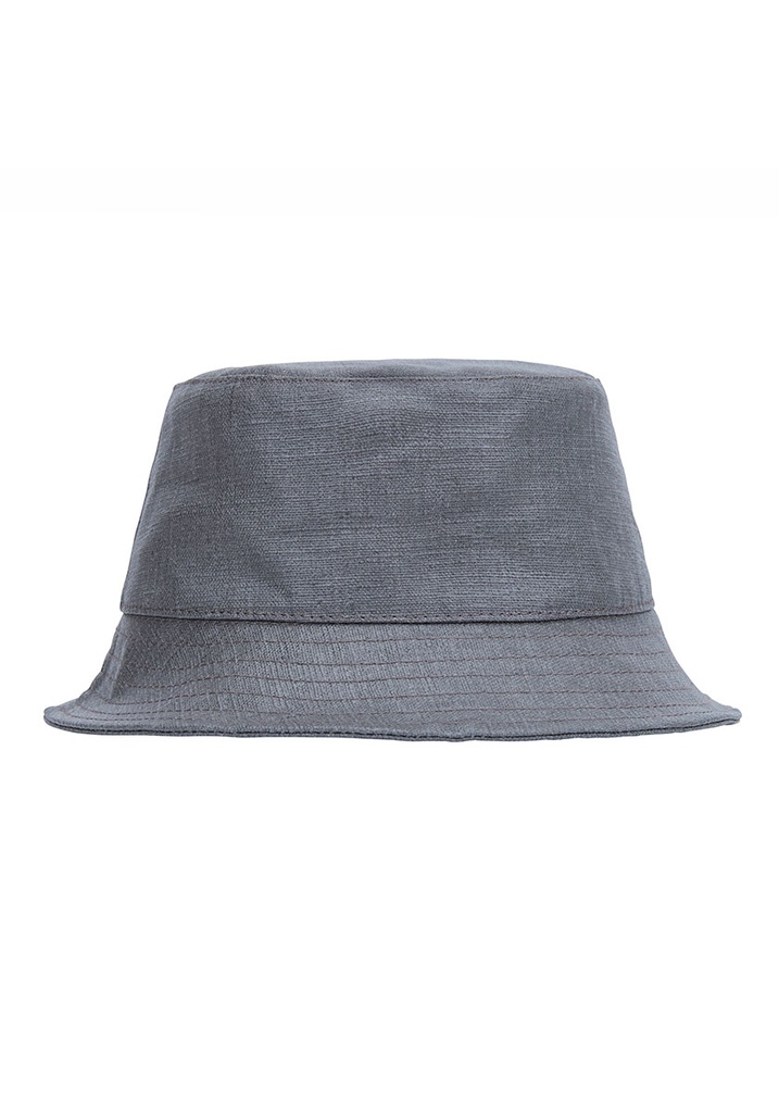 Chapeau de pluie pour femme en lin couleur gris