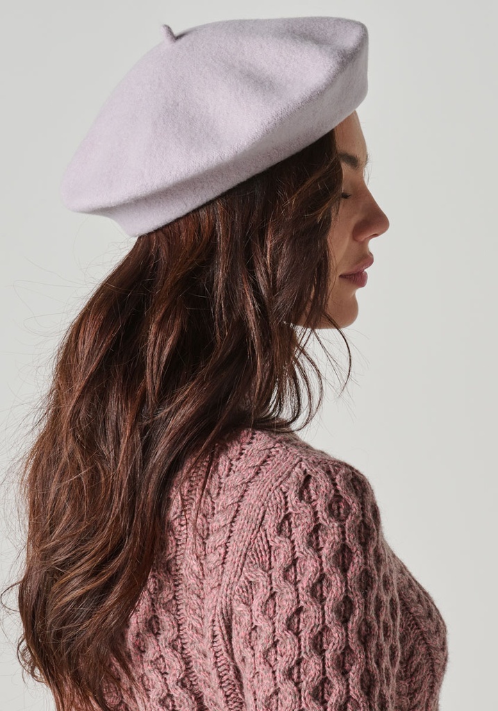 Beret femme en 100% feutre de laine