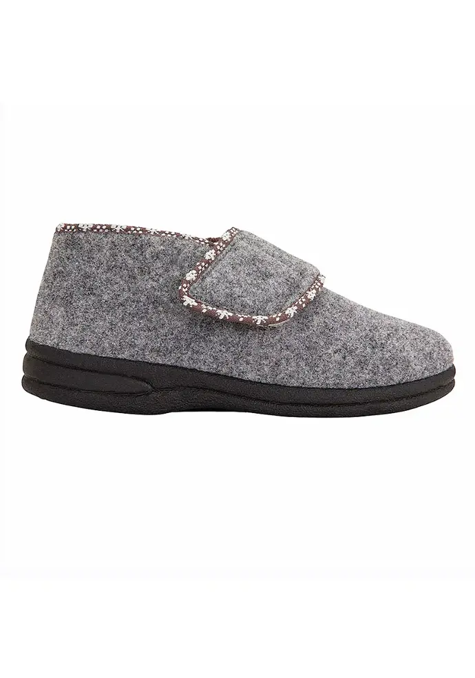 Bottillons femme fourrés fermés par velcro