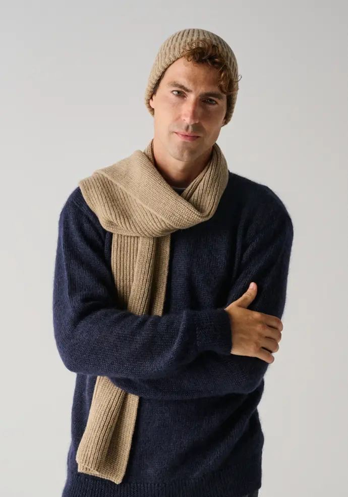 Parure laine et alpaga pour homme