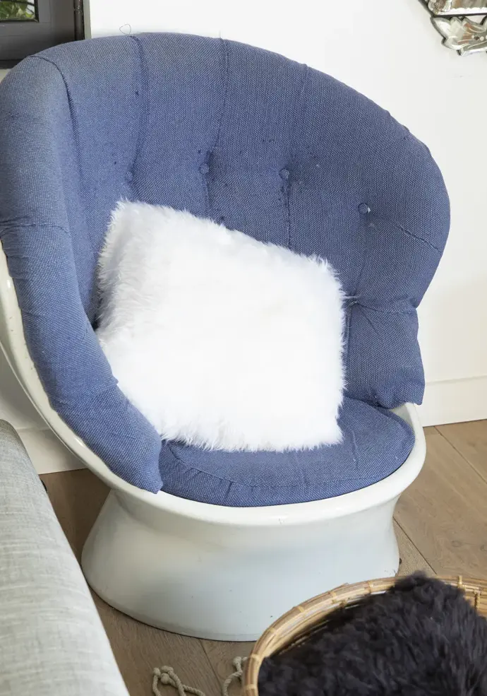 Coussin décoratif en mérinos