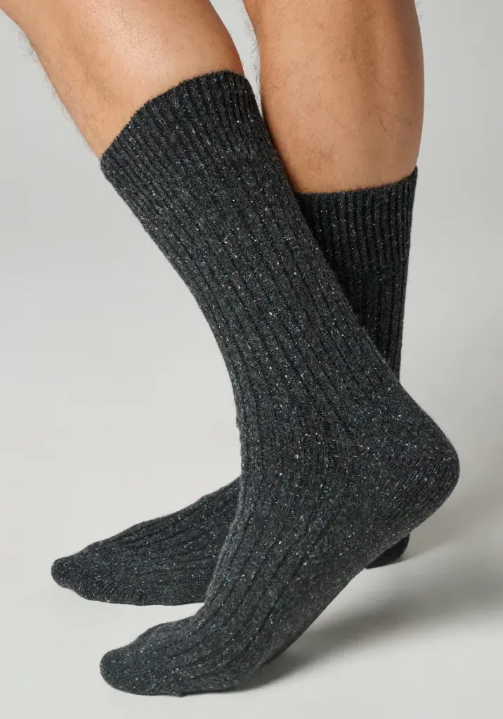 Lot de 3 chaussettes en laine et soie homme