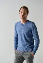 Pull homme col V en laine et cachemire