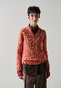 Pull femme col V en mohair