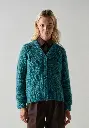 Cardigan en mohair et soie femme