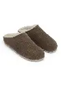 Sabots suédine fourrés en laine pour homme