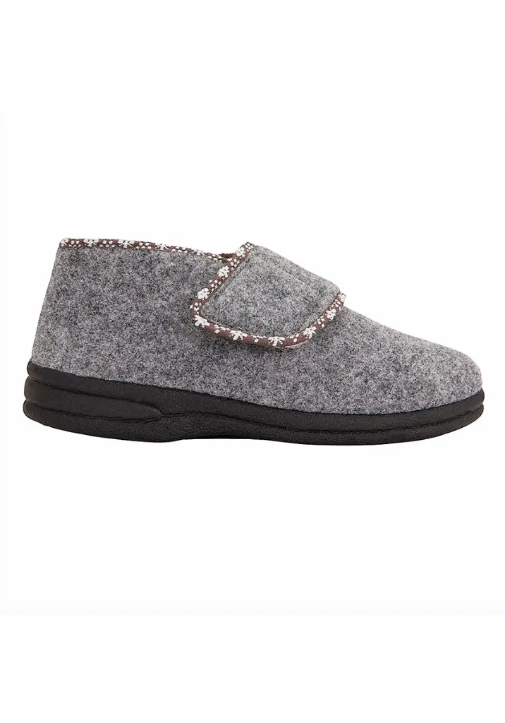 Bottillons femme fourrés fermés par velcro