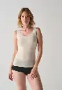 Débardeur femme chaud en laine et soie