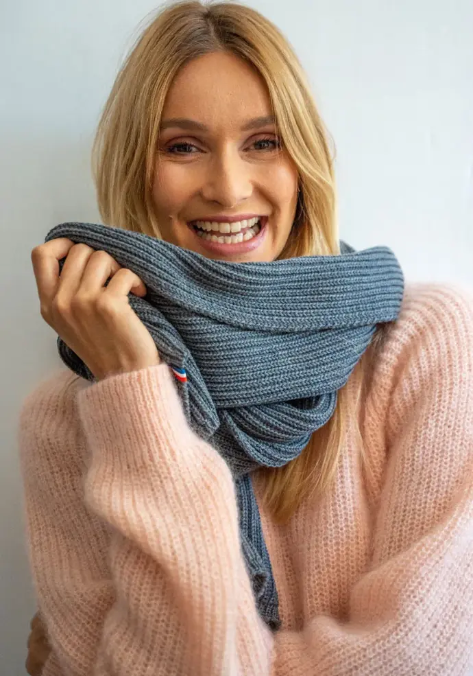 Echarpe femme 100% laine Mérinos