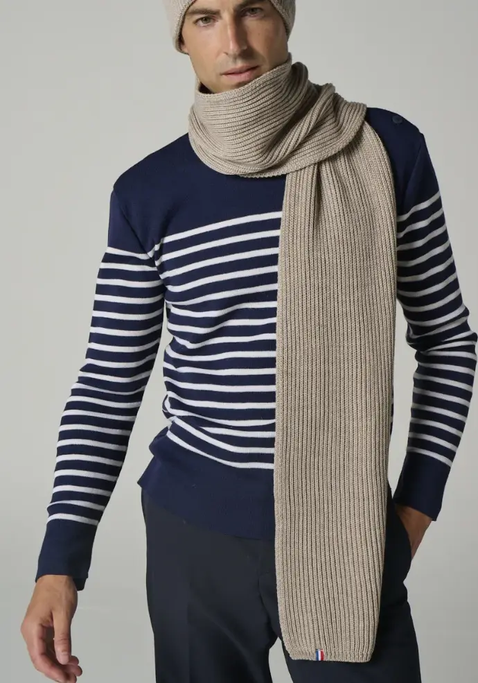 Echarpe homme 100% laine Mérinos