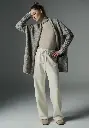 Gilet long femme yack et laine