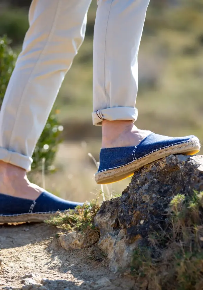 Espadrilles mixtes cousues main
