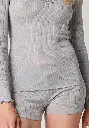 Shorty femme en laine et soie