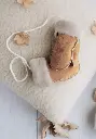 Moufles en peau d'agneau pour bébé