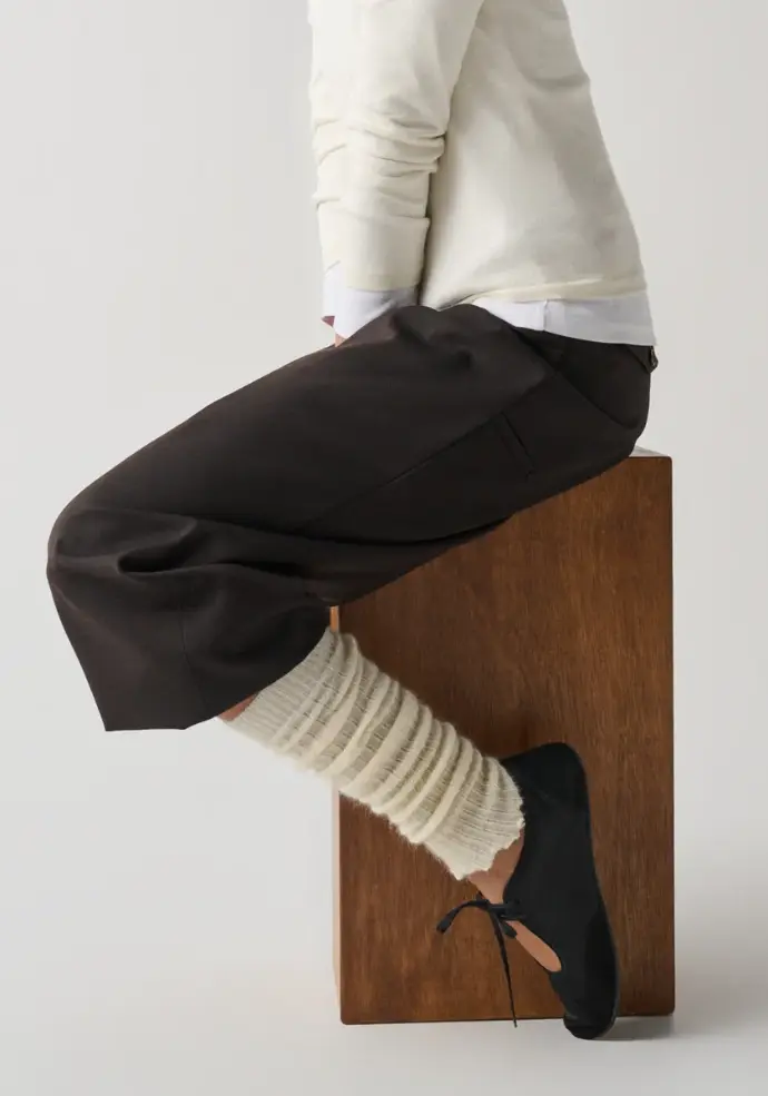 Jambières femme en laine mohair