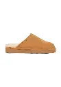 Mules mixtes en peau de mouton