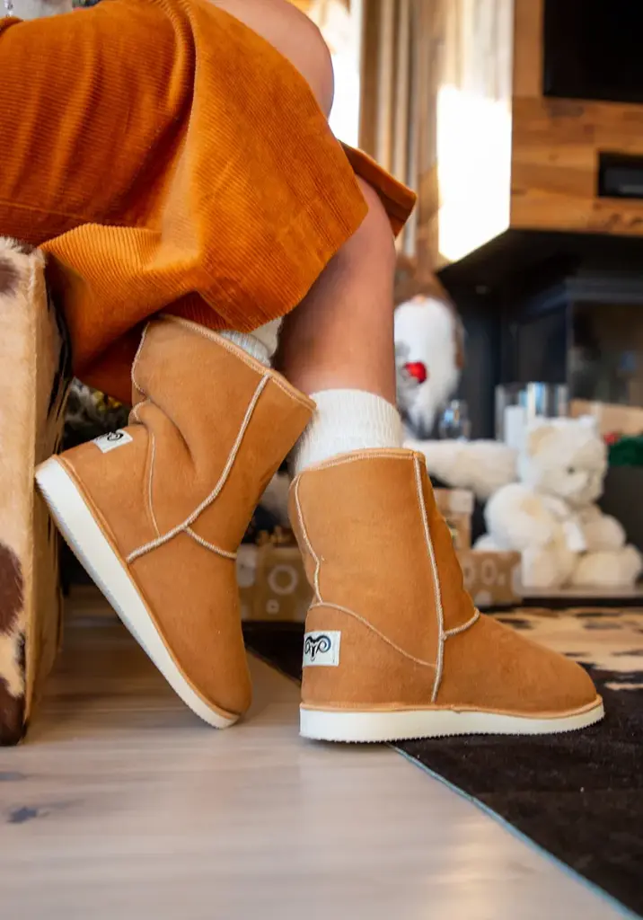 Bottines femme en peau de mouton