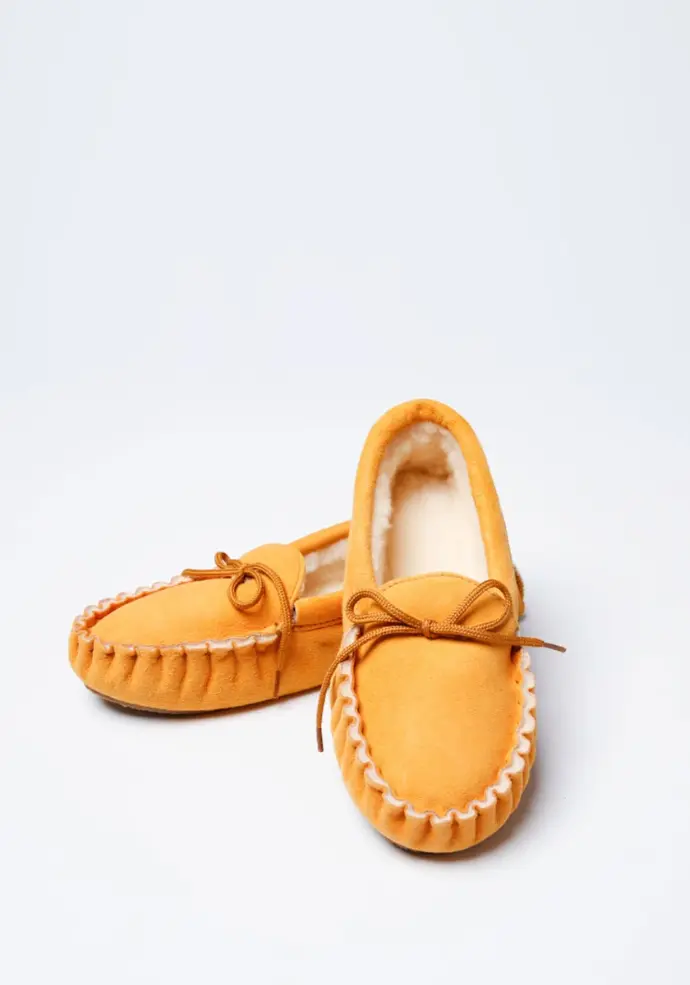 Mocassins mixtes souples en peau retournée