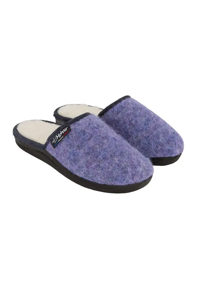 Mules femme moelleuses fourrées