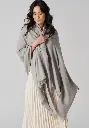 Châle femme en cachemire et soie