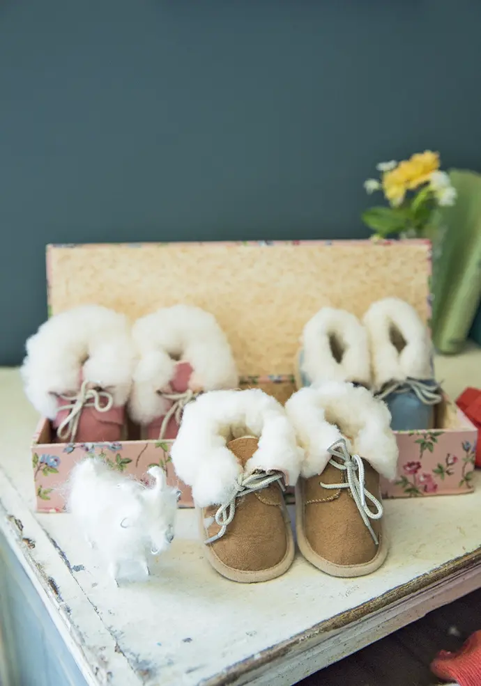 Chaussons bébé teinture végétale