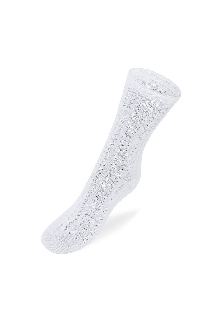 Chaussettes femme coton maille ajourée