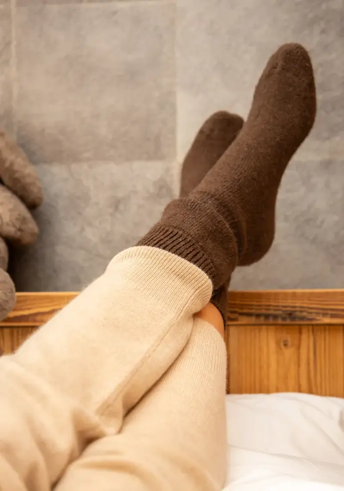 Chaussettes montagne mixtes yack et laine