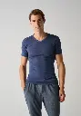 Tshirt homme manches courtes col V