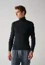 Sous pull  homme en laine et soie